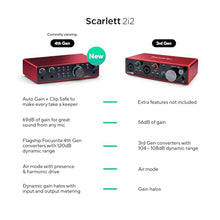 Load image into Gallery viewer, Focusrite Scarlett 2i2 4th Gen USB Audio Interface
